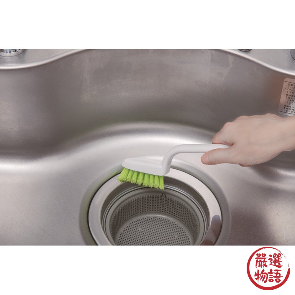 日本製 廚房清潔刷 小久保KOKUBO 排水孔清潔刷|V-Cut 廚房刷 細部刷 磁磚刷 水槽刷-圖片-1