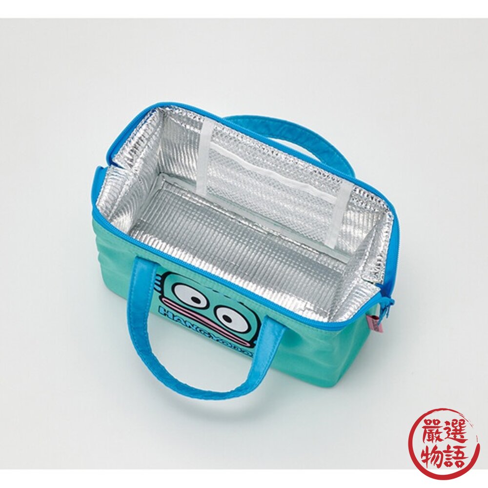 日本三麗鷗正版授權 人魚漢頓 Hangyodon 便當袋 保溫袋 保冷袋 卡通手提購物袋-圖片-3