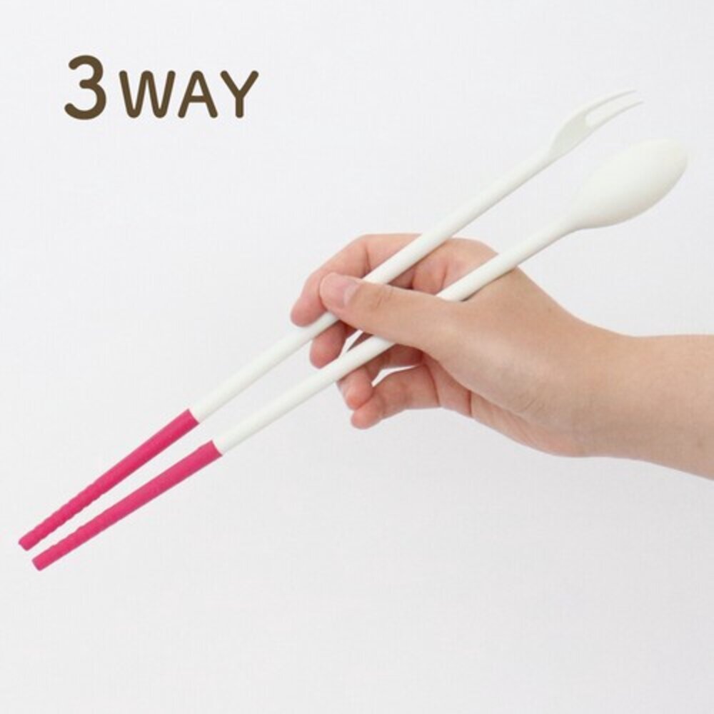 SF-015799-日本製 多功能料理筷 筷子 叉子 湯匙 三合一 耐熱 料理長筷 攪拌筷 菜箸 調理筷 不沾鍋炒筷