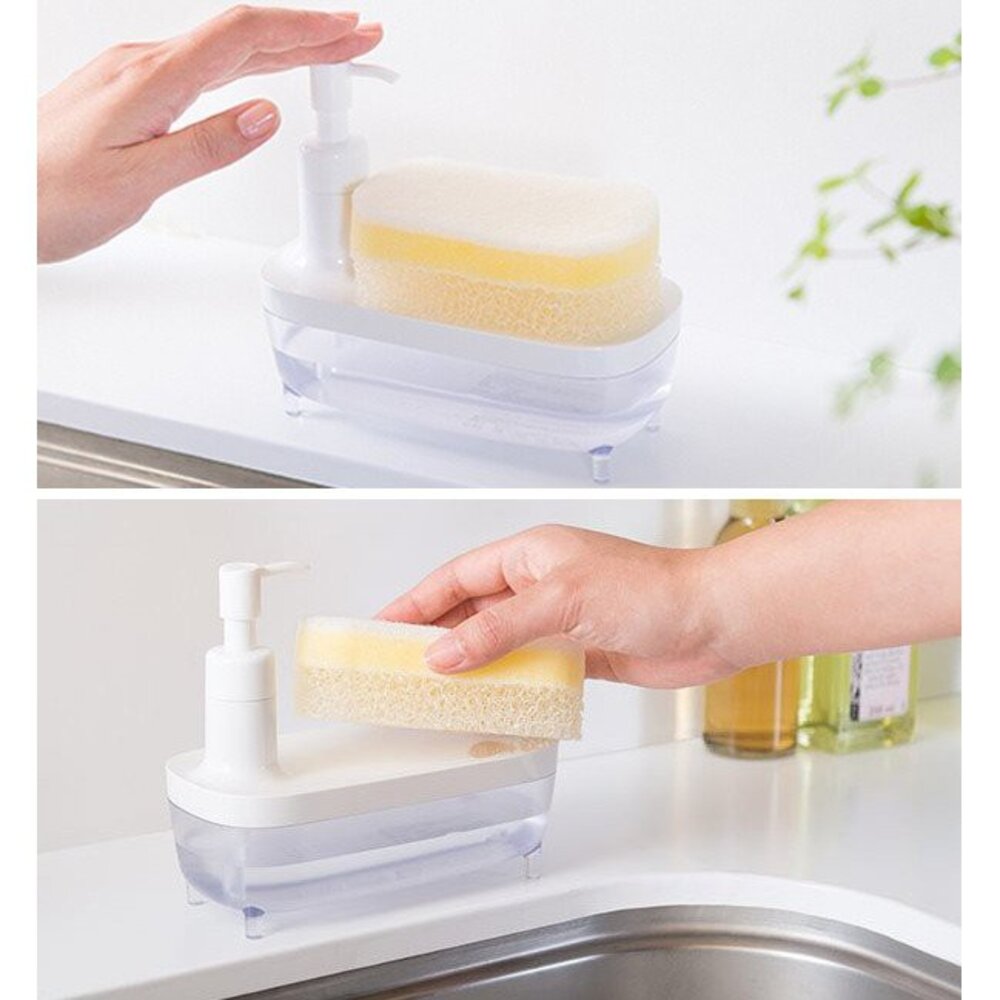 SF-015816-日本製菜瓜布洗碗精收納盒 | 菜瓜布海綿放置盒 菜瓜布 洗碗精 海綿 收納