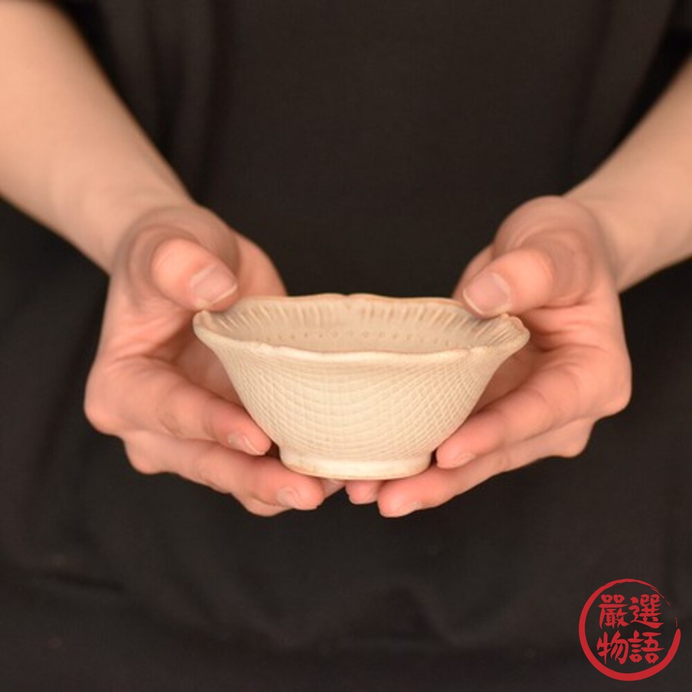 日本製美濃燒花邊米色輕量碗小碗餐碗冰淇淋碗甜點碗湯品碗湯碗醬料碗飯碗