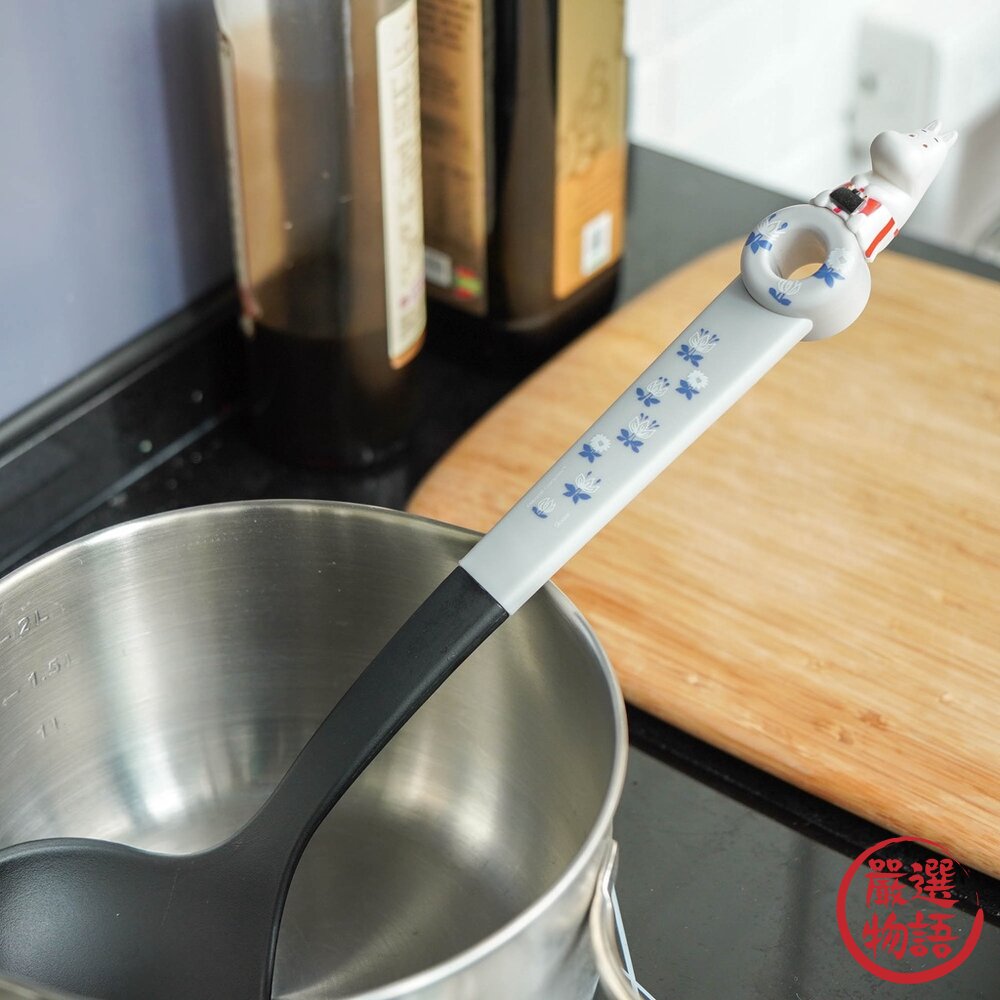 嚕嚕米湯勺 姆明 長柄湯杓 湯勺 湯匙 大湯匙 火鍋湯匙 卡通圖案 湯杓 廚房廚具-圖片-1