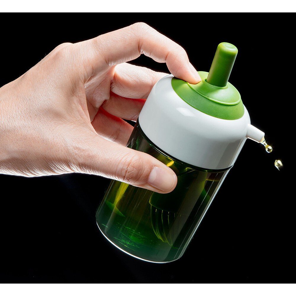 SF-015982-日本製兩用耐高溫按壓式/刷油瓶 附刷子調味瓶 | 油壺 控油耐熱刷油瓶 油刷罐