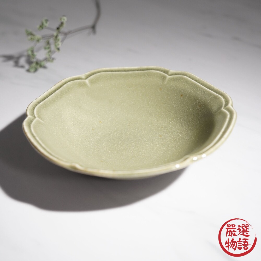 日本製 美濃燒六角餐盤 Kalmia 簡約單色餐盤 綠色 陶瓷 盤子 碗盤 陶器 擺盤 儀式感-圖片-6
