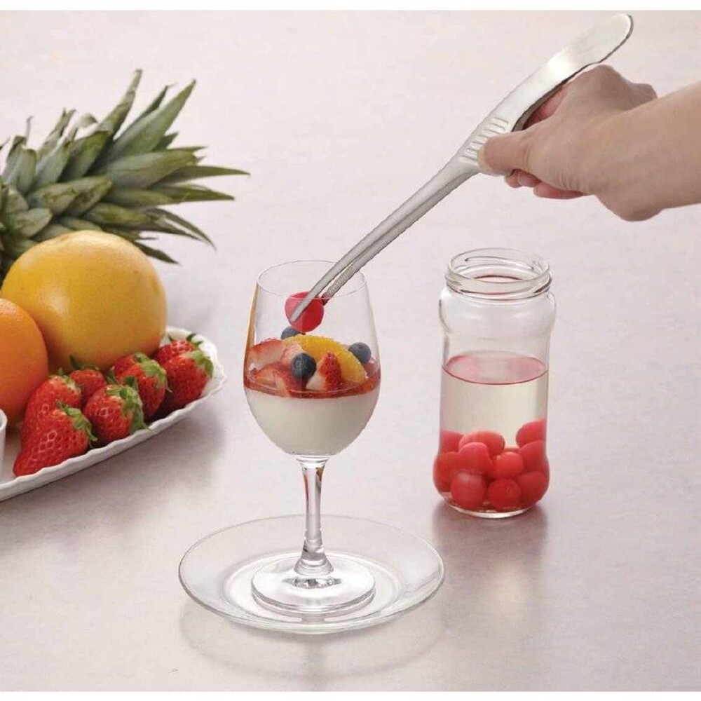 SF-016030-日本製不鏽鋼烤肉夾 18-0 高級安全 不鏽鋼 可站立式設計 防滑烤肉夾 燒肉夾 夾子 烤肉夾 廚房