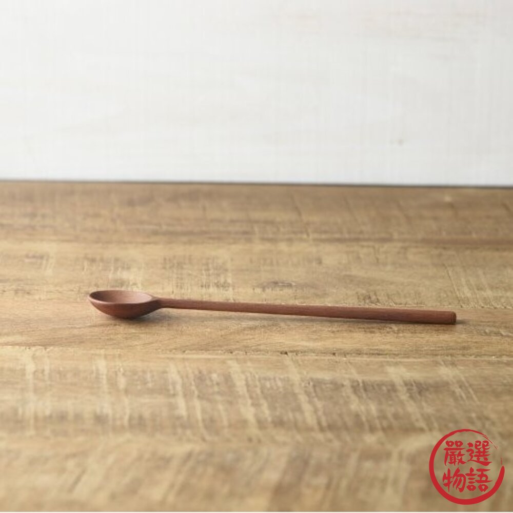 日本天然木製餐具 攪拌杓 攪拌勺 攪拌棒 冰沙長匙 甜點匙 咖啡勺 茶杓 奶茶攪拌棒 攪拌匙 冰沙匙-圖片-6