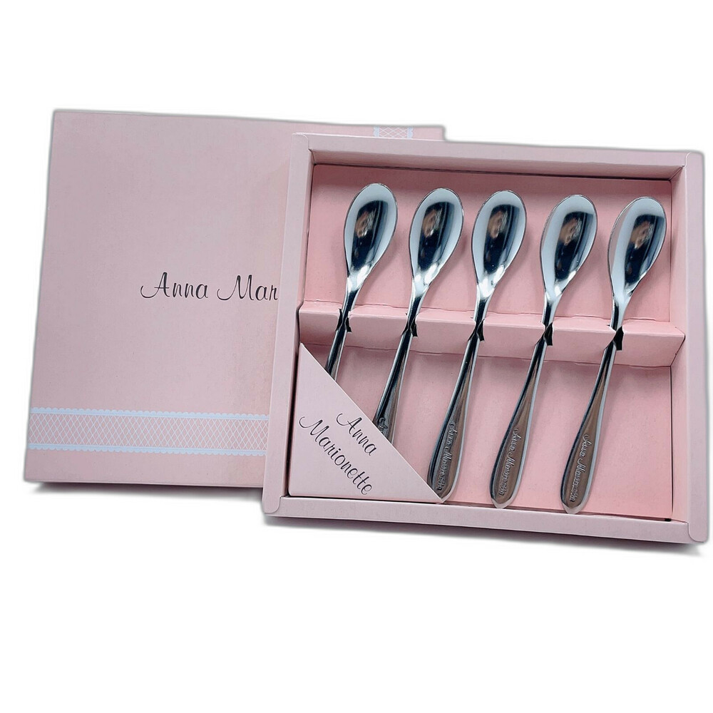SF-016200-日本製 Anna Marionette 咖啡勺 5 件套組 湯匙 咖啡勺 攪拌匙 調味勺 甜點勺