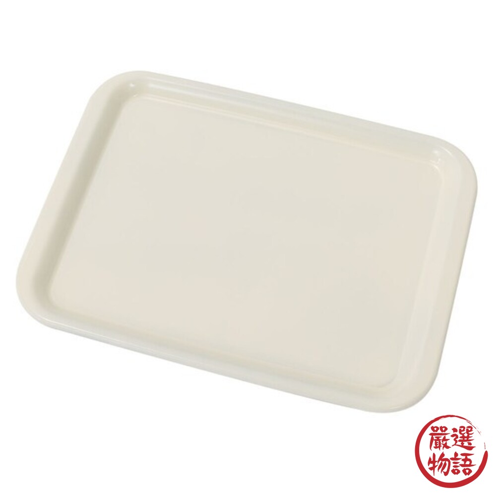 日本製 奶油色抗菌防滑托盤 | 托盤 抗菌 防滑 可微波 耐熱 隔熱墊 廚房好物 餐盤-圖片-3