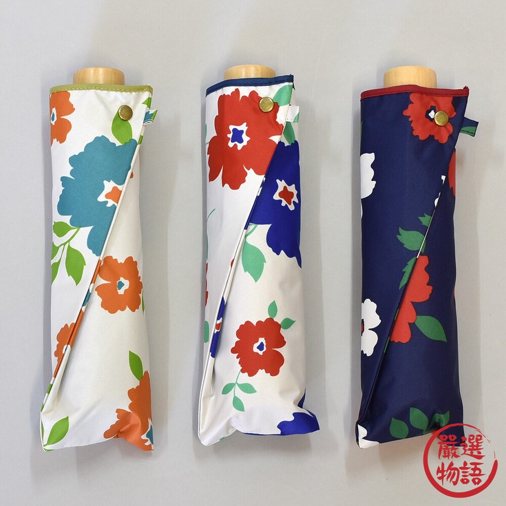 京都花卉晴雨傘 折傘 兩用傘 摺疊傘 遮陽傘 │ 抗UV 防紫外線 塗層遮光 日系傘-圖片-5