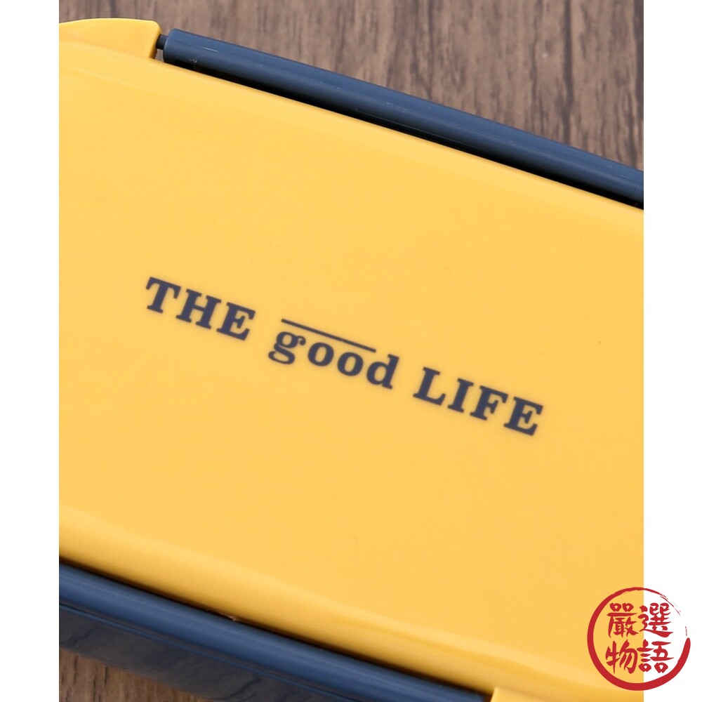 3coins 雙層便當盒 | 附筷子 分隔餐盒 飯盒 可微波 環保餐盒 大容量 590ML-圖片-6