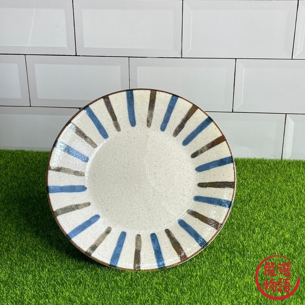 日本製 PAIKAJI 線條圓盤 餐盤 盤子 義大利麵盤 餐廳用盤 質感餐具 美濃燒 陶瓷 瓷器-圖片-4