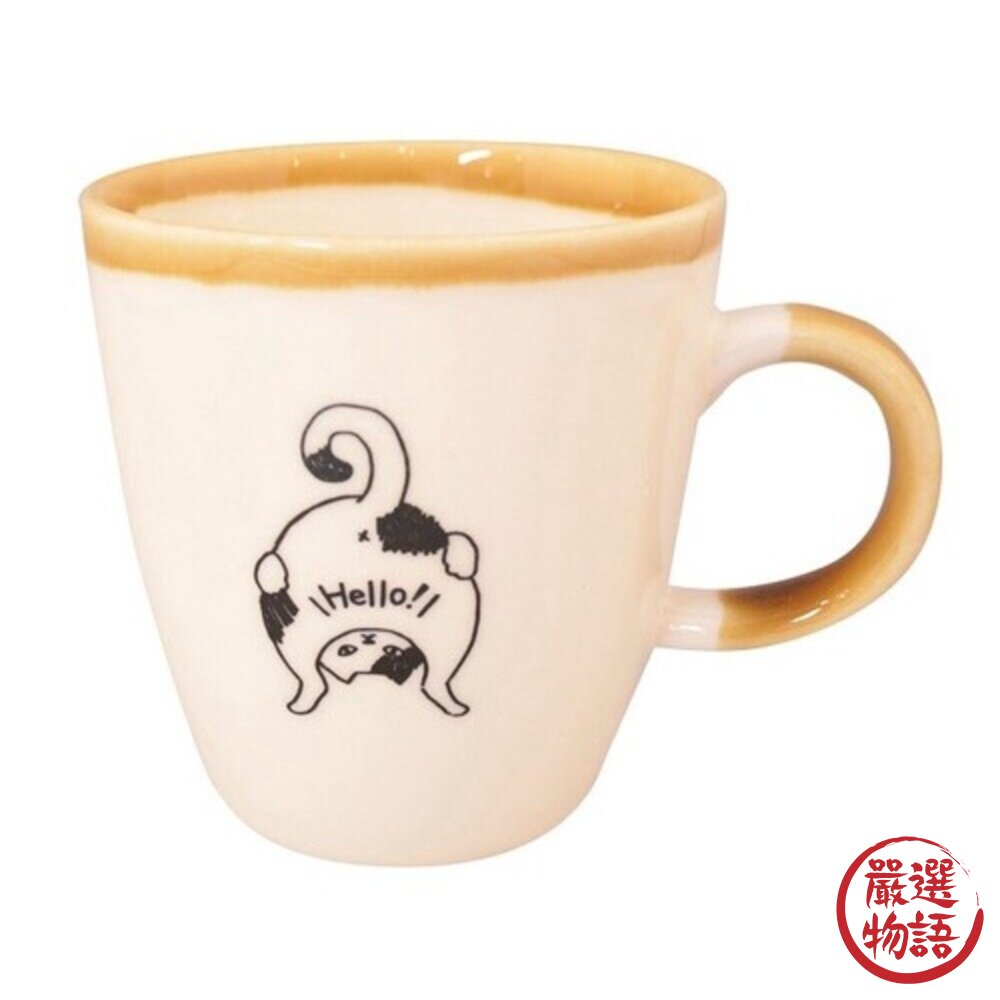 日本製 美濃燒馬克杯 KAKUNI 黑貓 咖啡杯 水杯 牛奶杯 茶杯 貓奴 杯子 陶瓷 動物杯-圖片-3