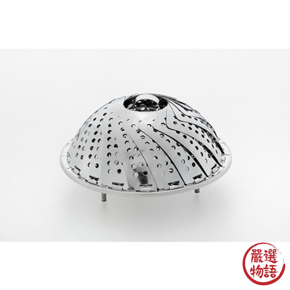 日本製 不鏽鋼伸縮蒸籠 蒸龍架 電鍋蒸籠 蒸籠 不鏽鋼架 瀝水架 瀝水籃 露營 廚房萬用架-圖片-1