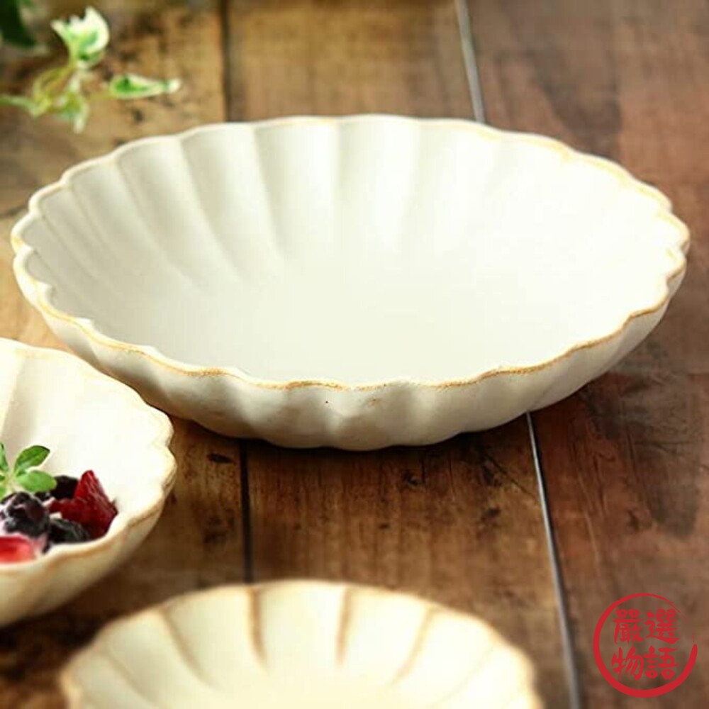 日本製 陶瓷花形盤 陶瓷盤 菜盤 點心盤 水果盤 陶瓷小盤 甜點盤 盤子 16cm 北歐風-圖片-3