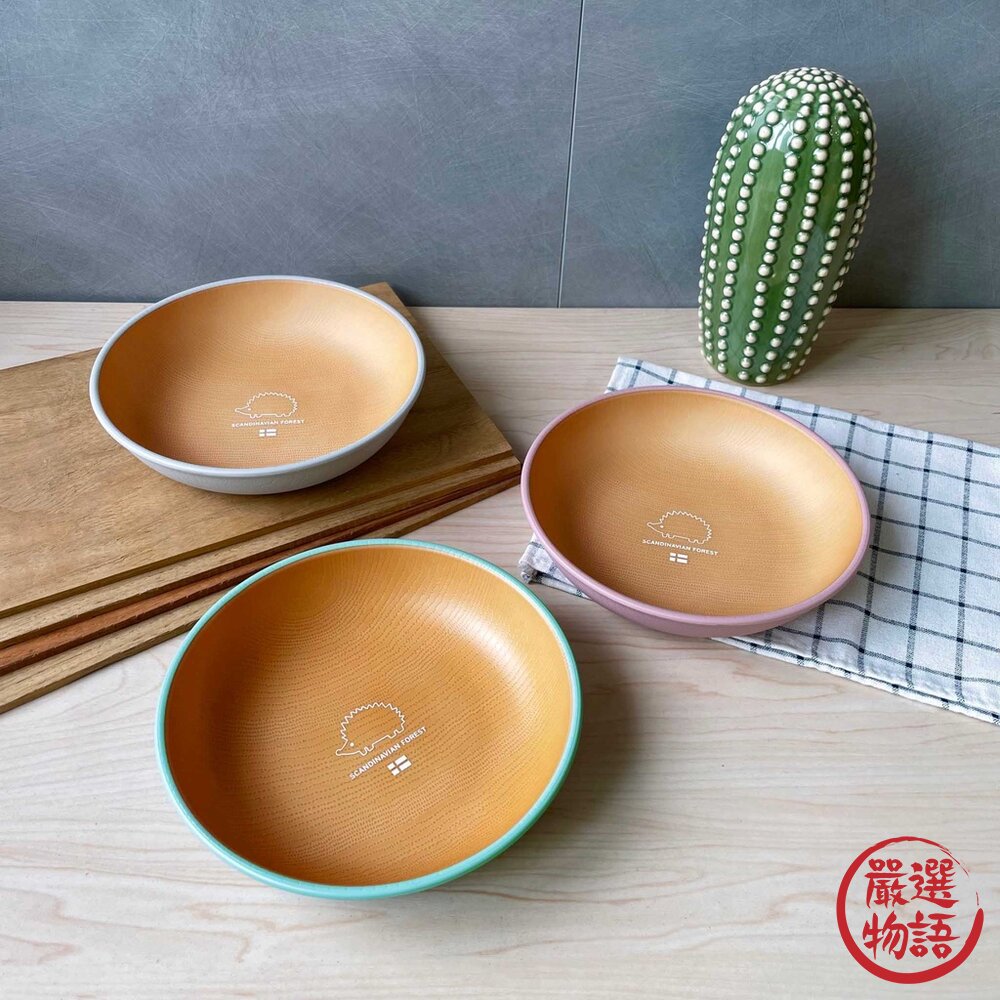 日本製 MOZ 耐熱餐具系列 北歐刺蝟餐盤組 馬卡龍 露營餐盤組 餐盤 分隔盤 圓盤 湯杯 可微波 露營美學-圖片-3