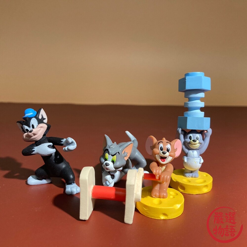 湯姆貓與傑利鼠拔河公仔 日本扭蛋 轉蛋 小不點 黑白貓 日本扭蛋 收藏品 T-ARTS-圖片-1