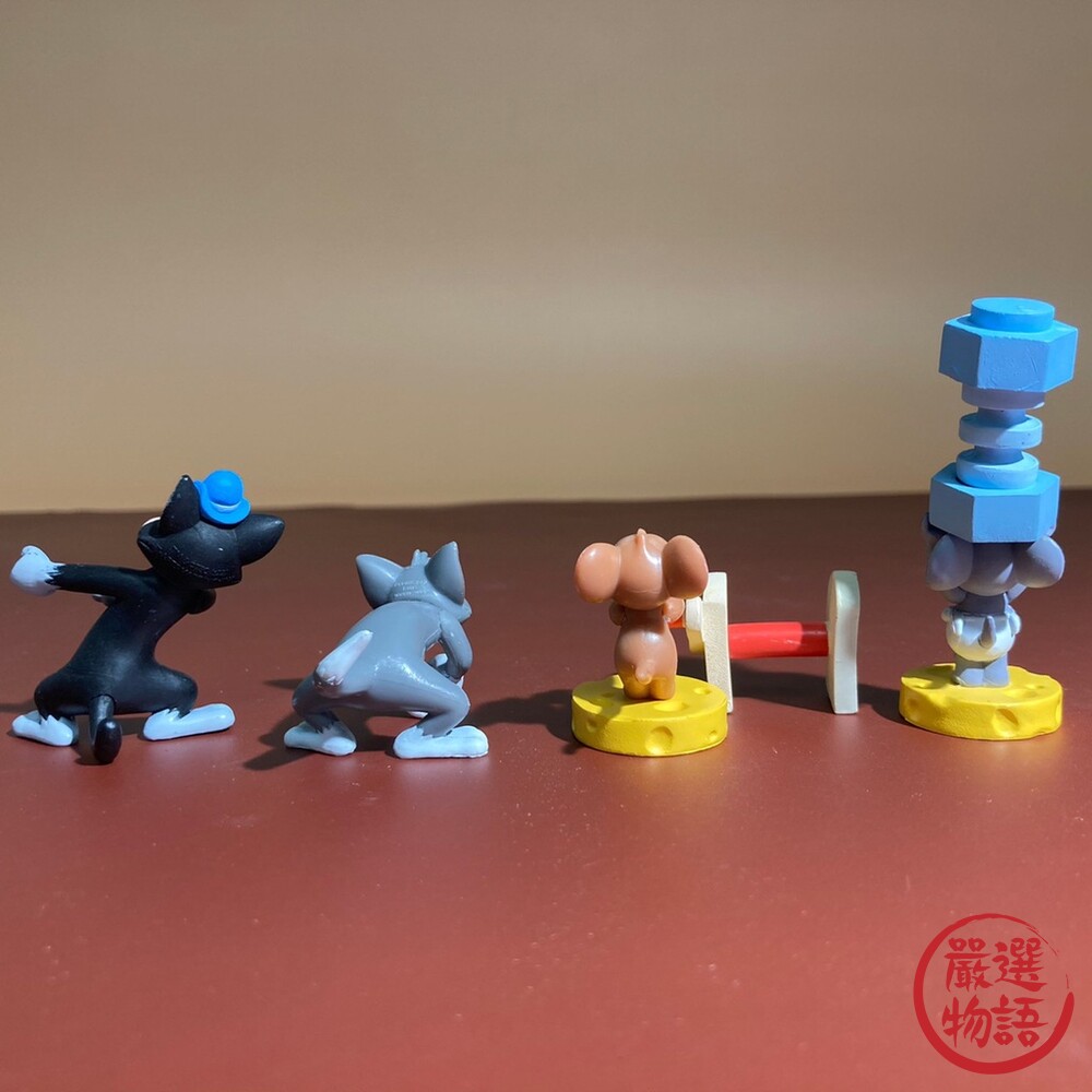 湯姆貓與傑利鼠拔河公仔 日本扭蛋 轉蛋 小不點 黑白貓 日本扭蛋 收藏品 T-ARTS-圖片-2