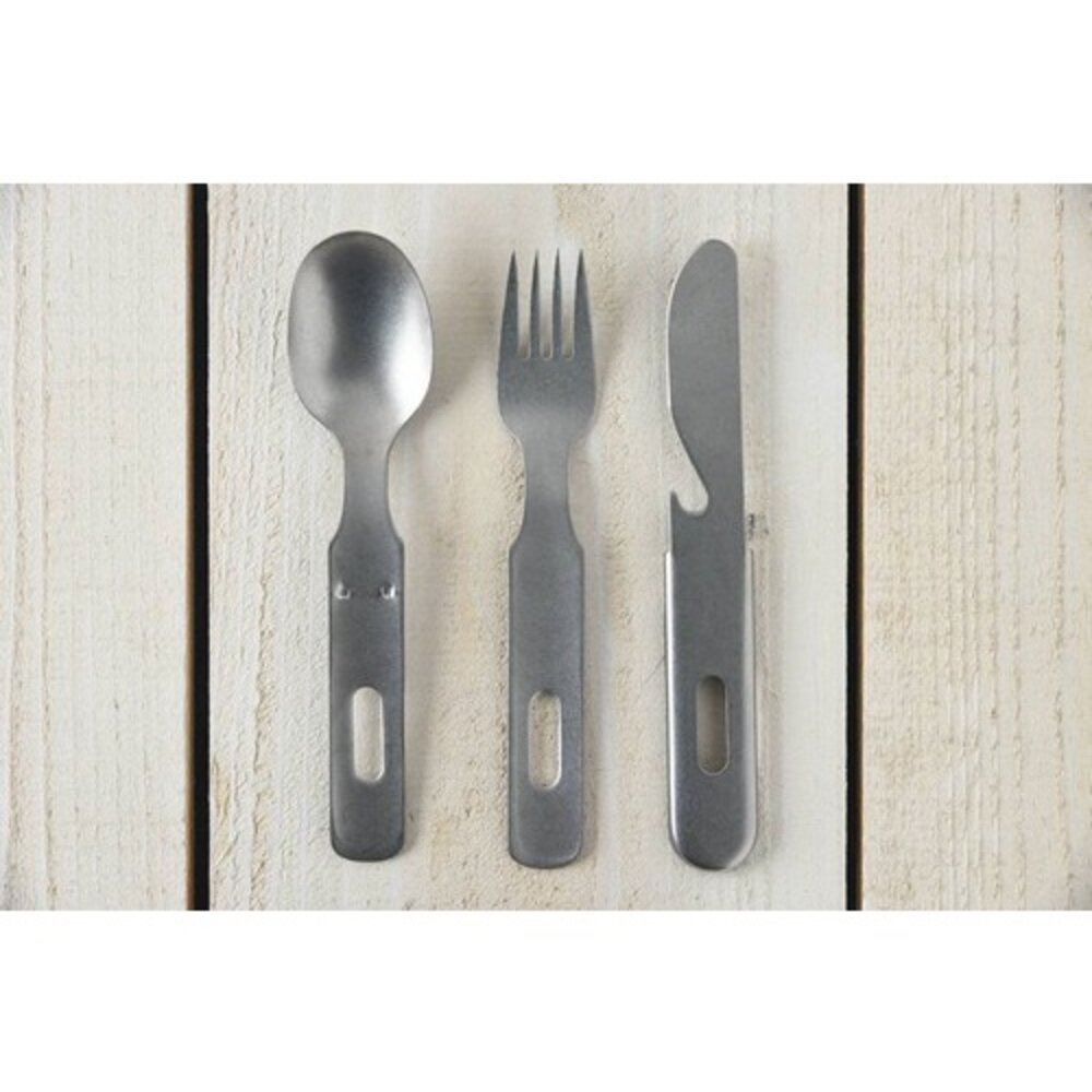 SF-016903-日本製 燕三條 露營餐具組 不銹鋼餐具 湯匙 叉子 刀子 開瓶器 可堆疊收納 不鏽鋼 餐具