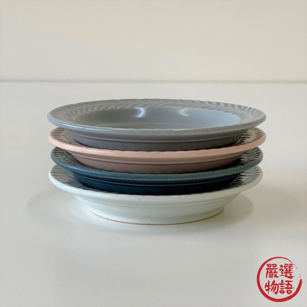 日本製 波佐見燒 迷迭香花紋 餐盤 杯疊 盤杯要分開購買-圖片-3