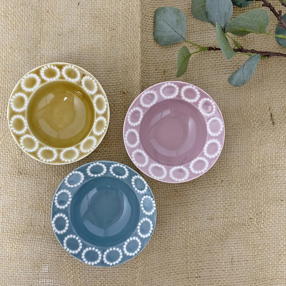 SF-016974-日本製 波佐見燒 小碟 復古盤 點心盤｜輕量 小碗 醬料盤 小菜盤 醬菜 甜點 配菜 日式餐具