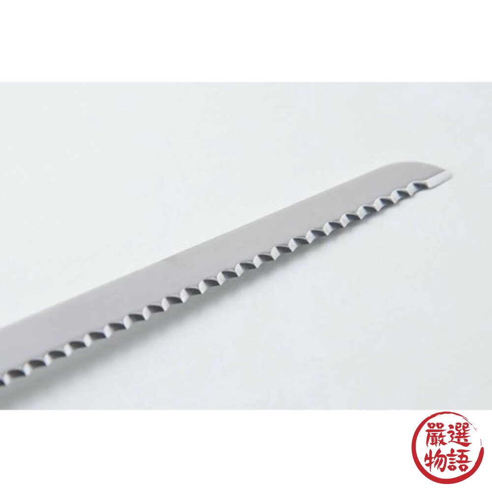 日本製 不鏽鋼麵包刀 燕三條 木手柄 不鏽鋼 吐司刀 鋸齒刀 法國麵包 粗齒麵包刀 烘焙刀-圖片-3