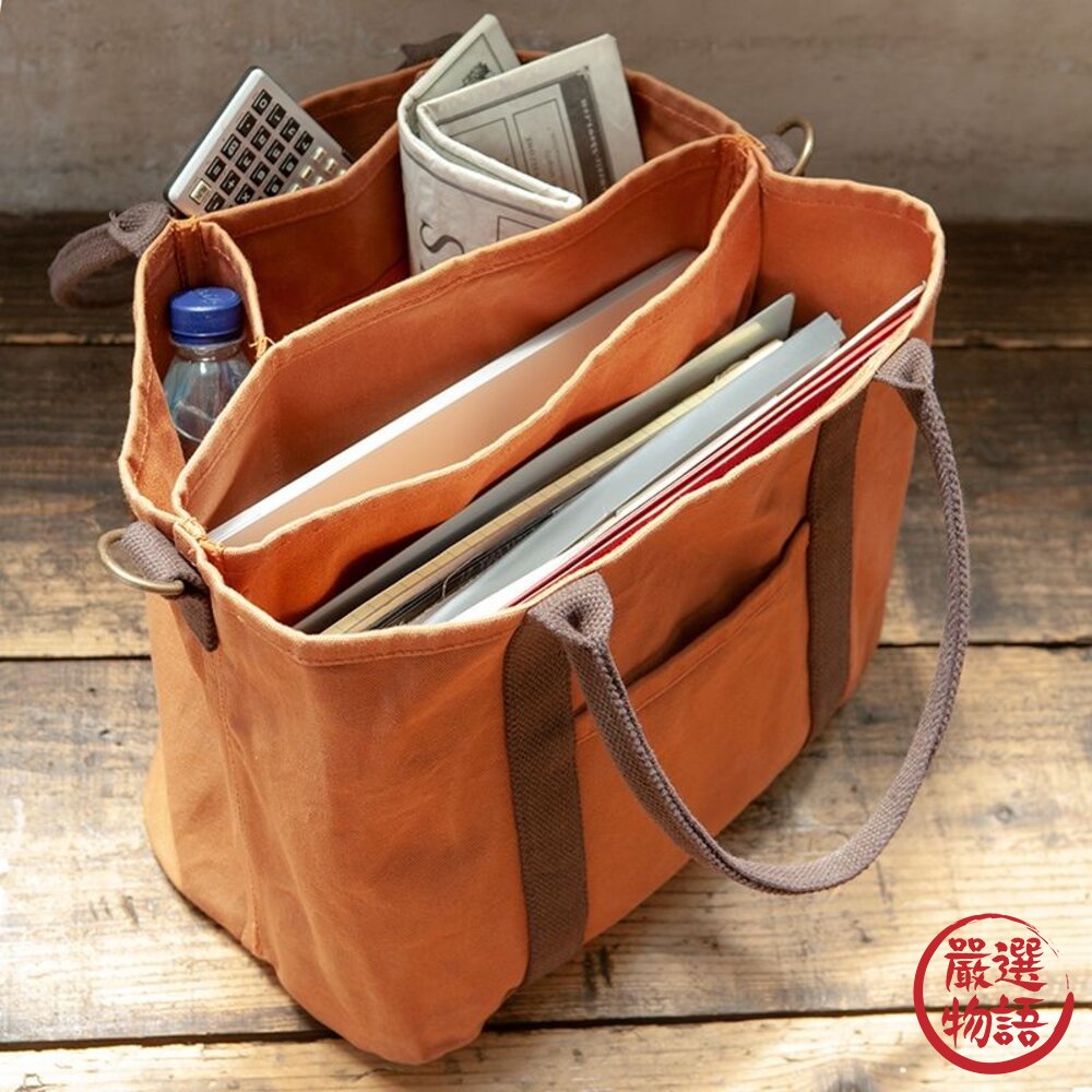 日本 DULTON 托特包 手提包 工作袋 工作包 工具包 工業風 多層收納 大容量-圖片-1
