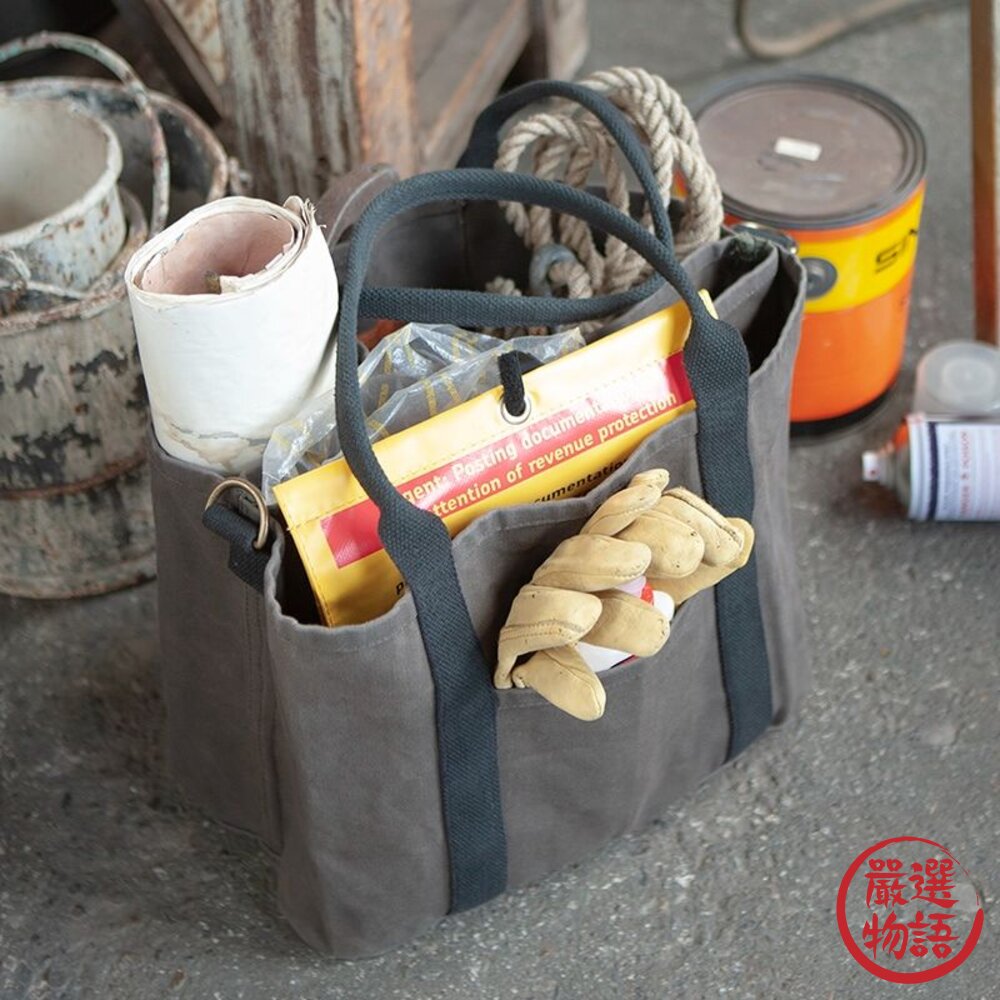 日本 DULTON 托特包 手提包 工作袋 工作包 工具包 工業風 多層收納 大容量-圖片-3