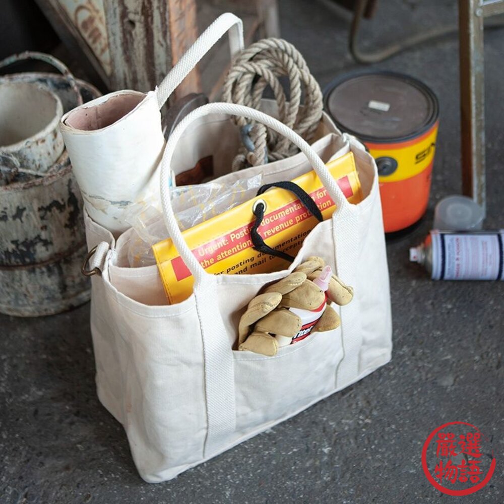 日本 DULTON 托特包 手提包 工作袋 工作包 工具包 工業風 多層收納 大容量-圖片-5
