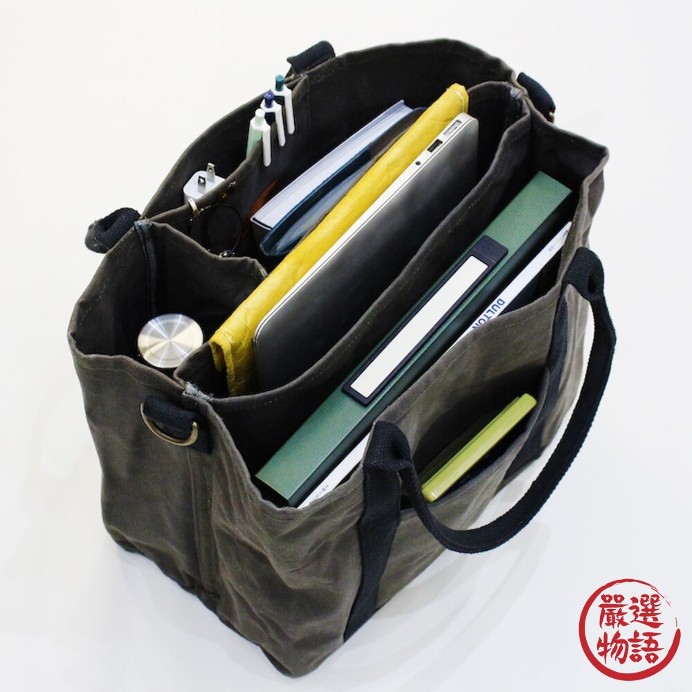 日本 DULTON 托特包 手提包 工作袋 工作包 工具包 工業風 多層收納 大容量-圖片-9