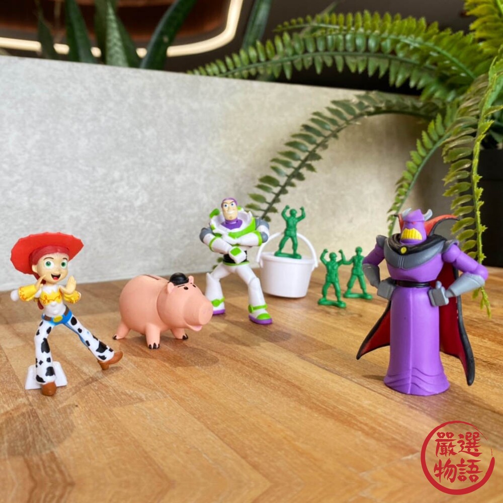 玩具總動員 排排站公仔 札克天王 巴斯光年 盒玩 扭蛋 玩具 萬代 BANDAI-圖片-1