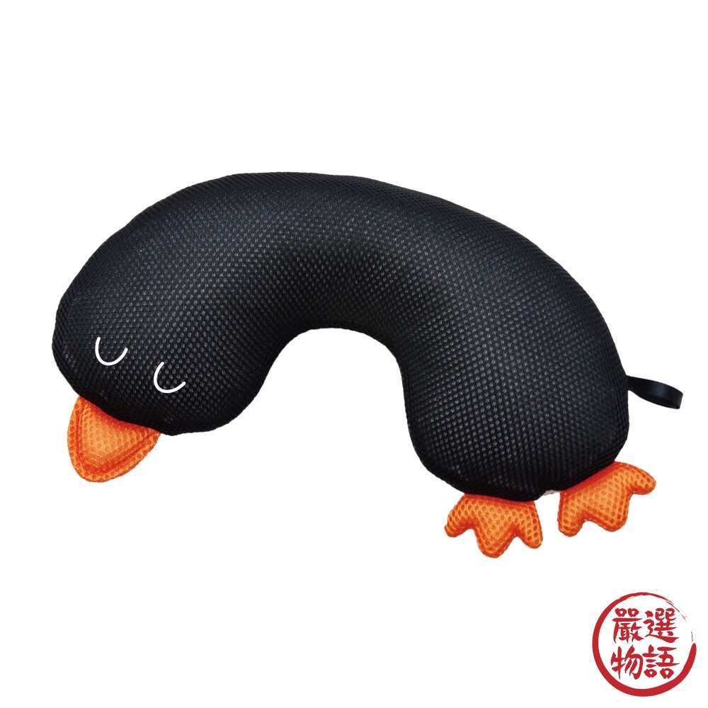 企鵝浴缸枕頭 浴缸頭枕 充氣枕頭 泡澡枕頭 旅行枕 浴枕 U型枕 漂浮枕 可下水 速乾-圖片-1