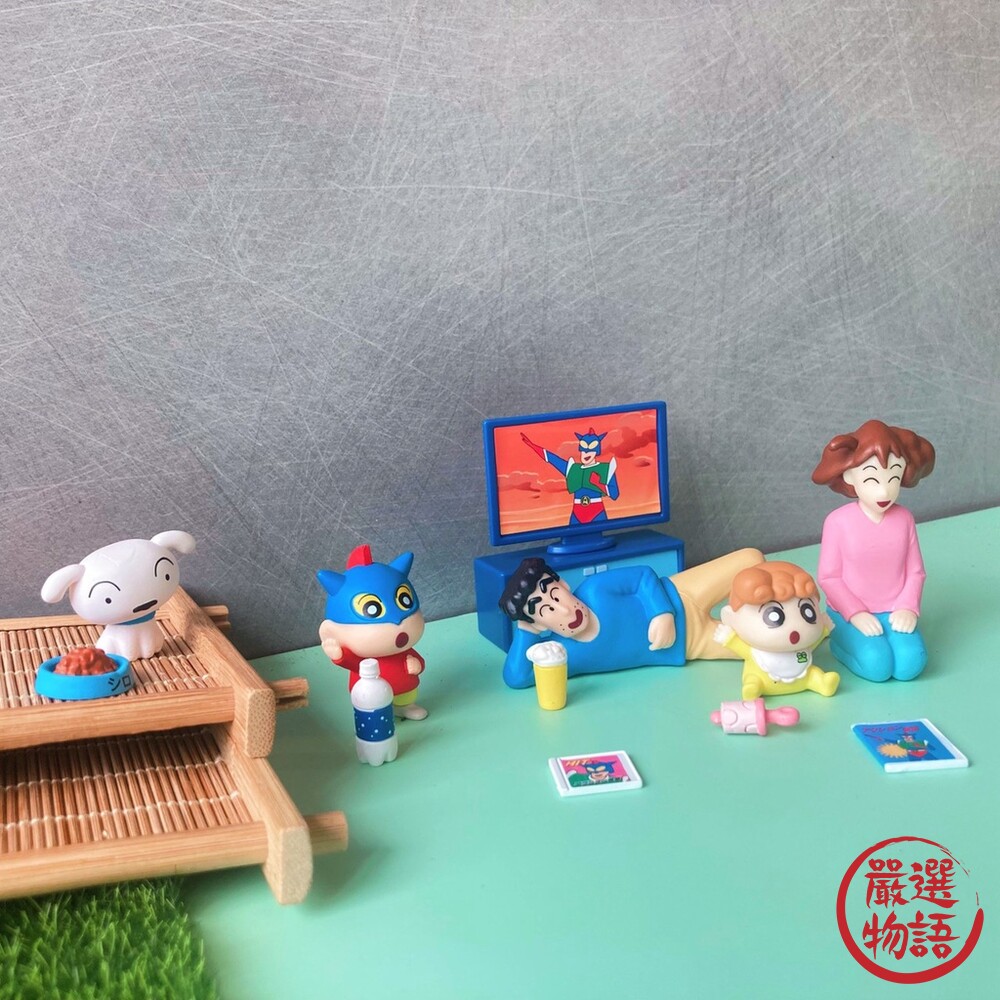 萬代 BANDAI 小新扭蛋 蠟筆小新 野原一家團聚組 扭蛋 轉蛋 小白 廣志 動感超人-圖片-3