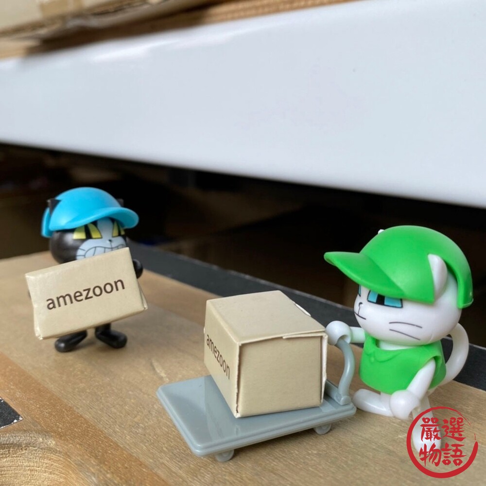 貓咪送貨員 貓咪公仔 送貨員公仔 貓咪扭蛋 貓 貓公仔 貓扭蛋 轉蛋 扭蛋公仔 扭蛋玩具-圖片-4