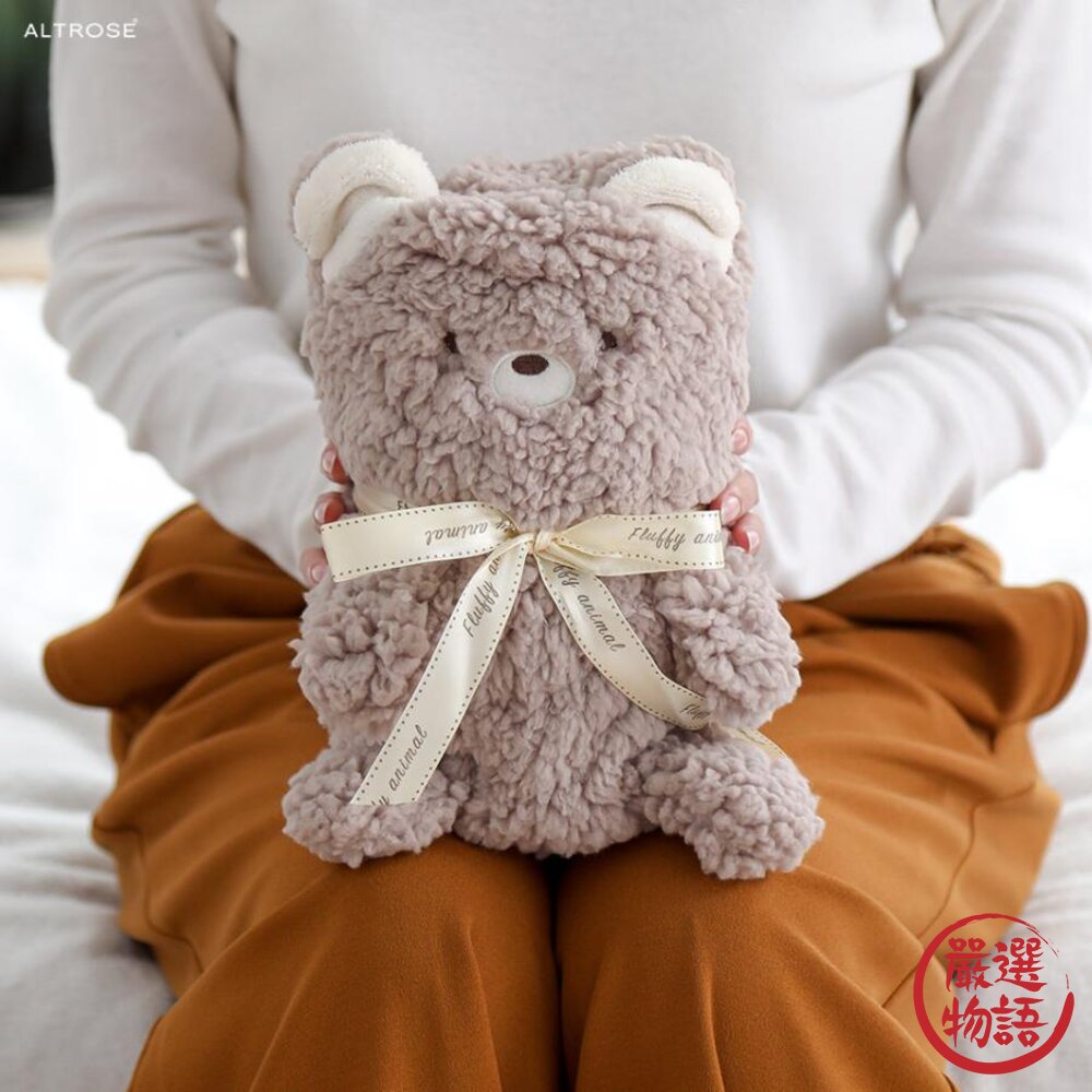 Mokomoko動物毯 毛毯 午睡毯 毯子 午睡被 被子 輕膚毛毯 被毯 收納毯-圖片-3