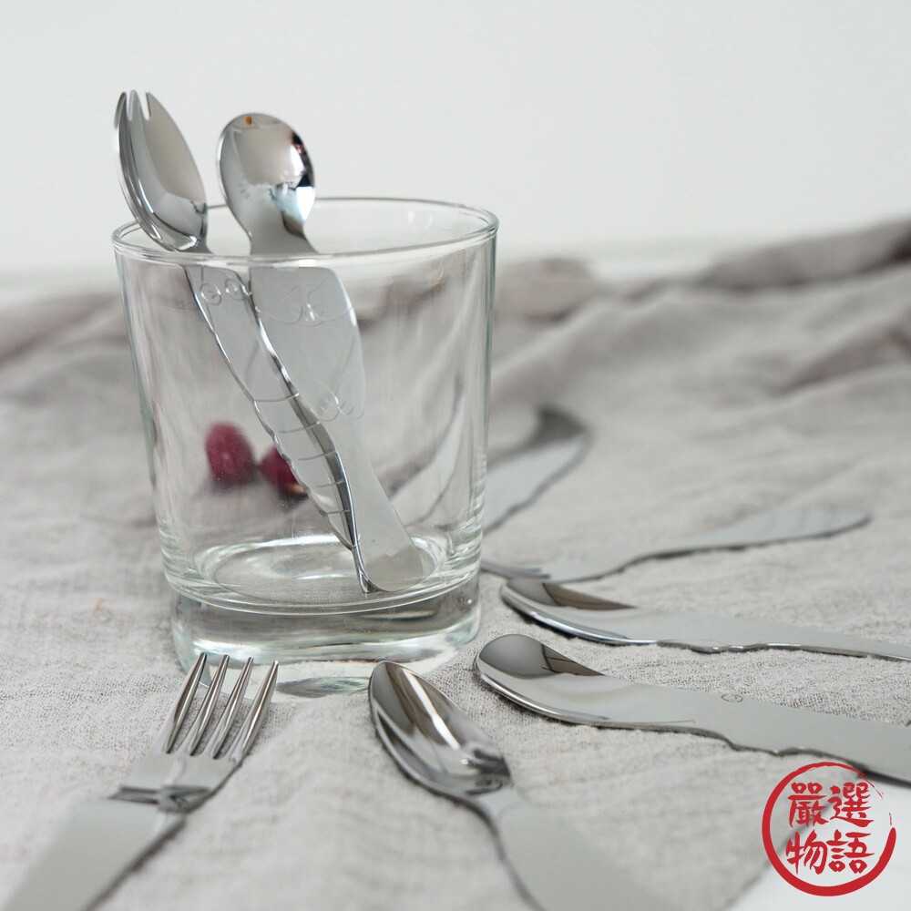 日本製 不鏽鋼餐具 廚房餐具 餐刀 叉子 兒童餐具 日本餐具 湯匙 冰淇淋湯匙 水果叉 果醬抹刀-圖片-3