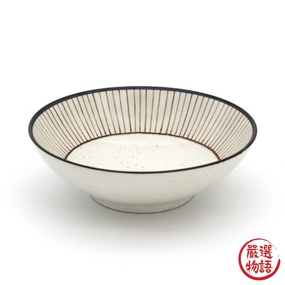 日本製 日式餐碗 美濃燒 復古 十草 陶瓷盤 湯碗 飯碗-圖片-1