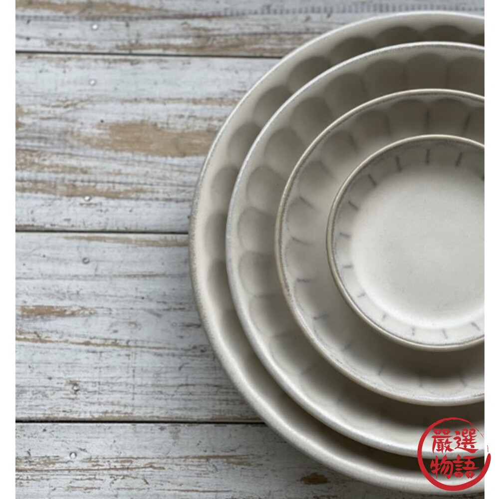 日本製 FIORE 復古花邊餐具 美濃燒 餐盤 餐碗 飯碗 盤子 花邊盤 淺盤 日本餐具 FIORE 北歐風-圖片-4