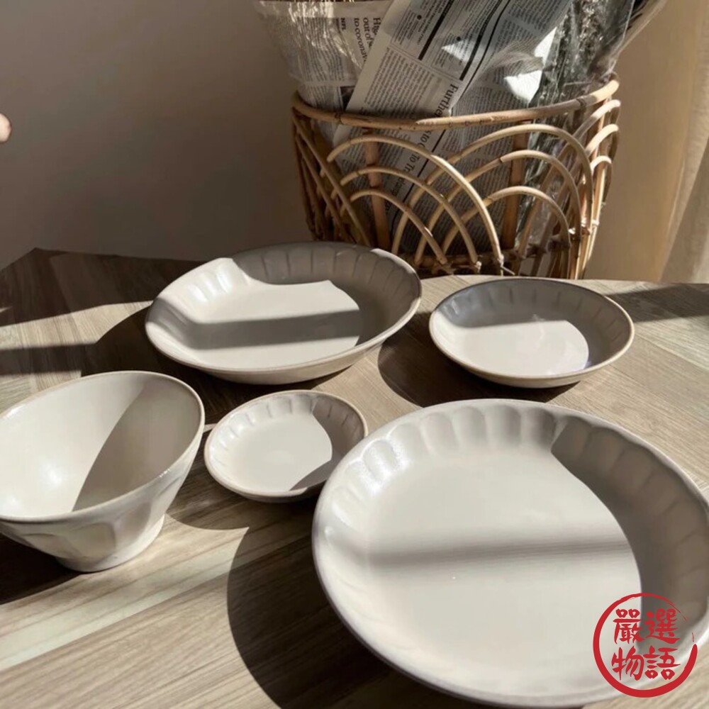 日本製 FIORE 復古花邊餐具 美濃燒 餐盤 餐碗 飯碗 盤子 花邊盤 淺盤 日本餐具 FIORE 北歐風-圖片-5