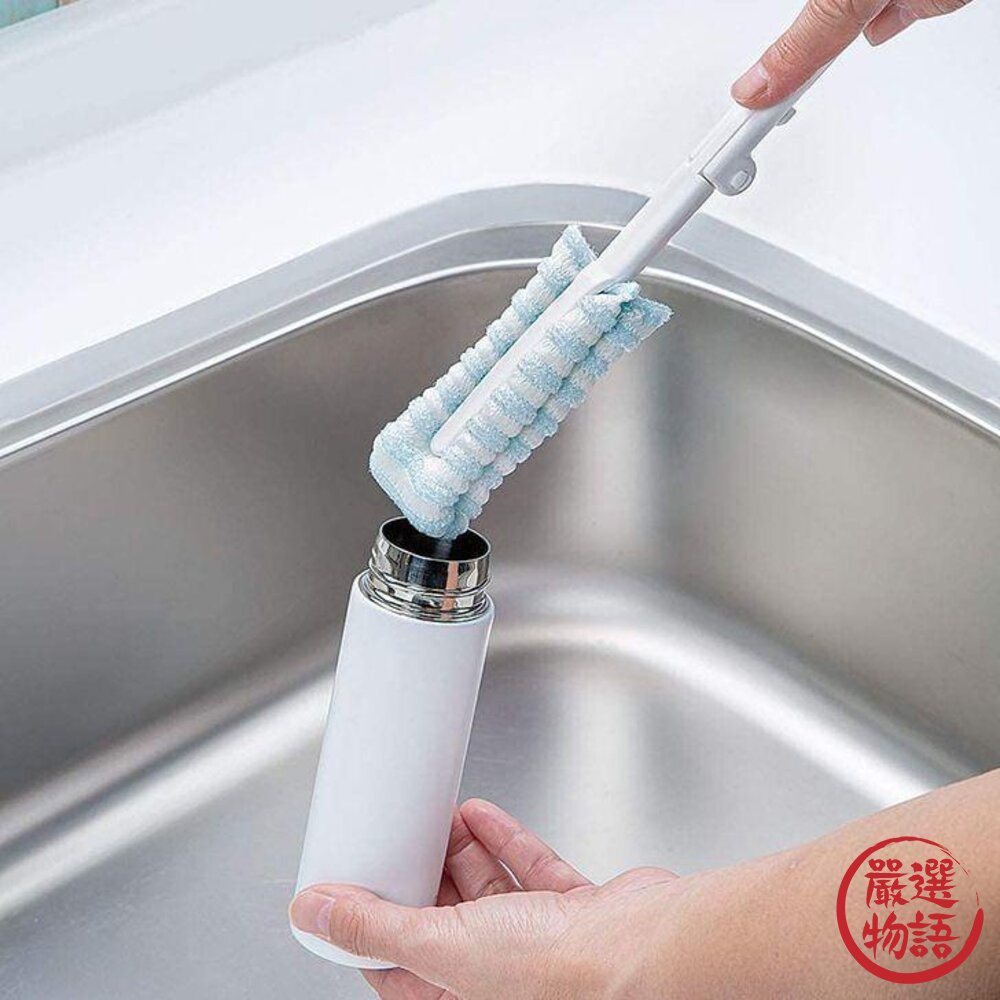 mameita 水瓶刷 清潔刷 水瓶清洗 可折疊 保溫瓶刷|杯刷 奶瓶刷 洗杯刷 杯子刷 清潔刷 保溫瓶-圖片-5