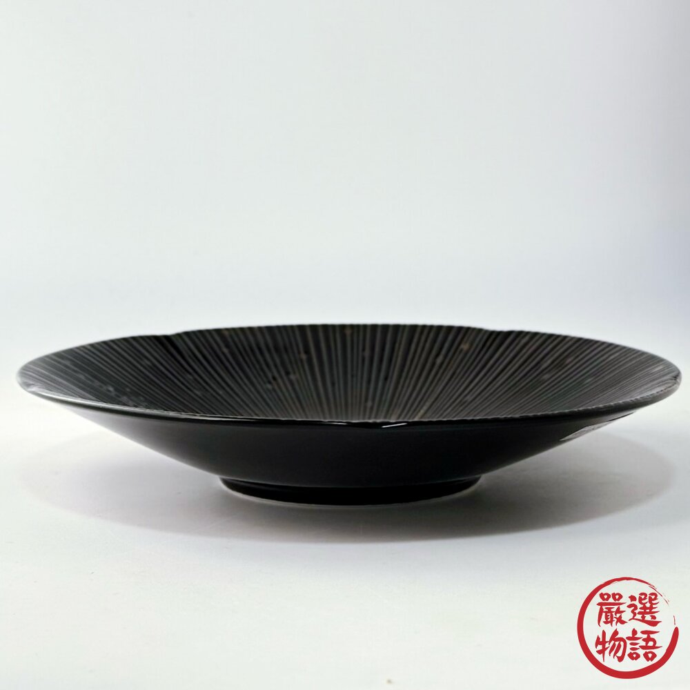 日本製 美濃燒 陶瓷餐盤 千段十草 陶瓷盤 | 碗盤 深盤 餐盤 菜盤 盤子 陶瓷盤子 沙拉盤-圖片-2