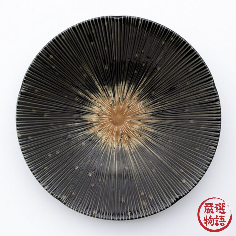 日本製 美濃燒 陶瓷餐盤 千段十草 陶瓷盤 | 碗盤 深盤 餐盤 菜盤 盤子 陶瓷盤子 沙拉盤-圖片-3