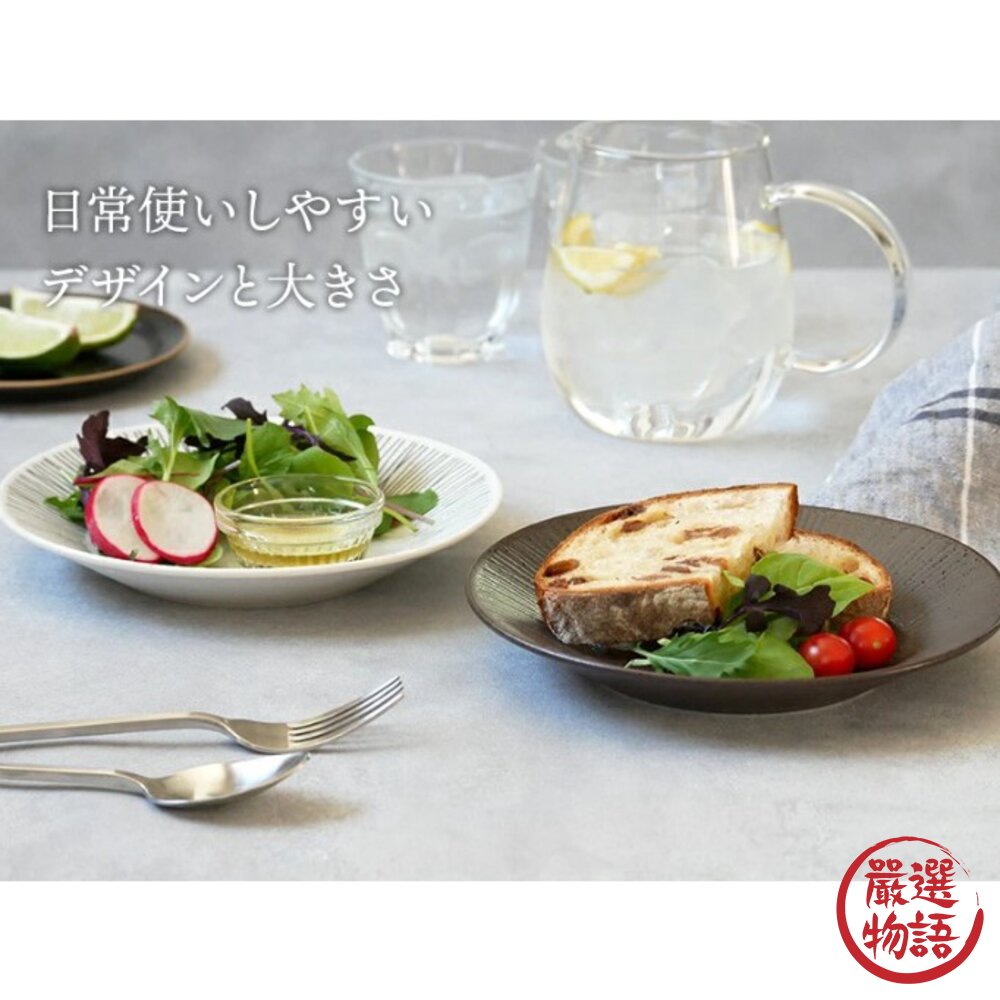 日本製 細線盤 美濃燒 陶瓷盤 餐盤 菜盤 沙拉盤 咖哩盤 義大利麵盤 海鮮盤 盤子 早午餐盤-圖片-2