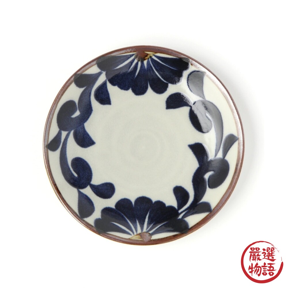 日本製 美濃燒 藍彩唐草餐盤 碗盤 餐盤 前菜盤 炸物盤 點心盤 甜點盤 麵包盤 沙拉盤 盤 盤子-圖片-3