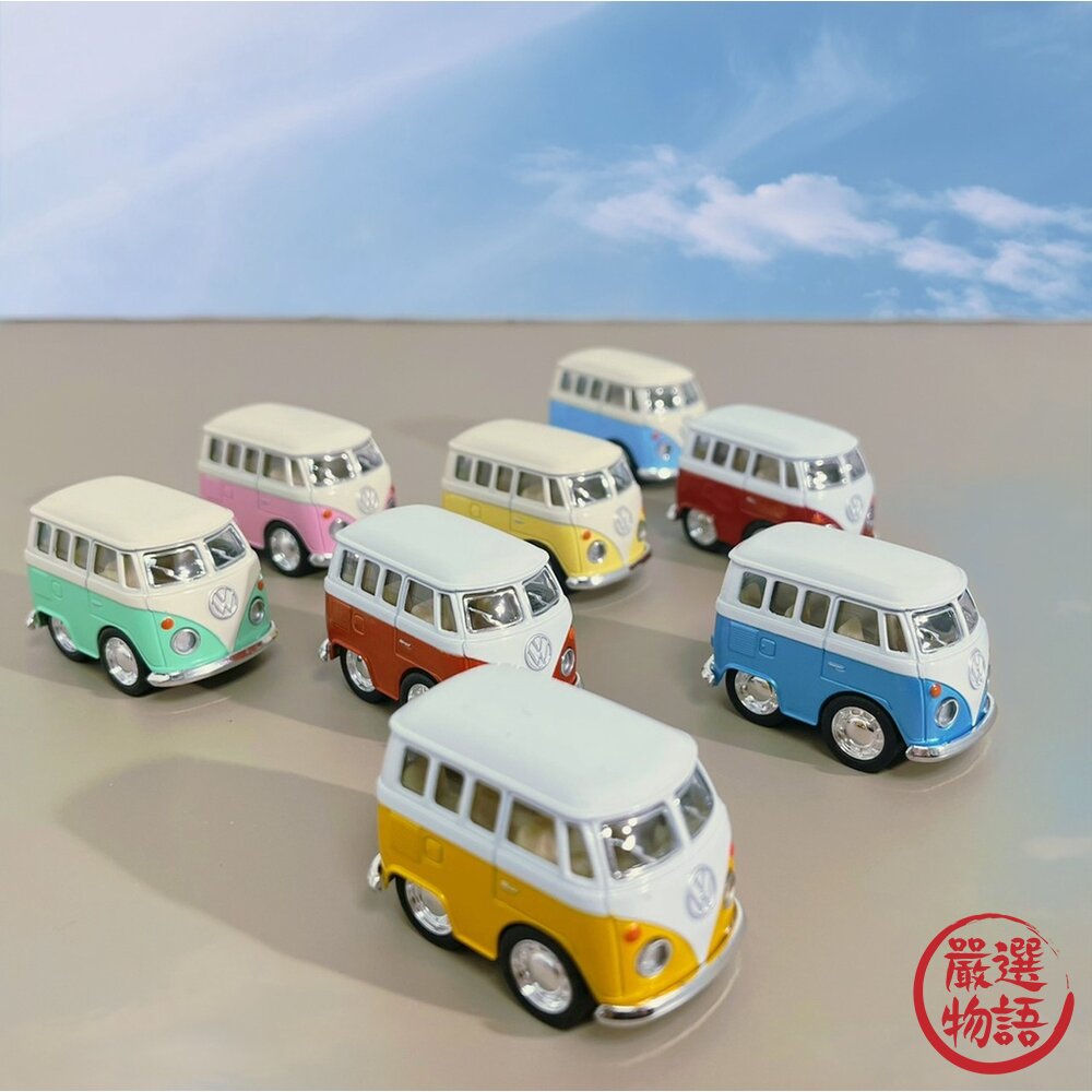 經典福斯名車 車模型 迴力車 模型 日本 公仔 福斯 復古車 玩具車 蛋糕裝飾 車子 車-圖片-7