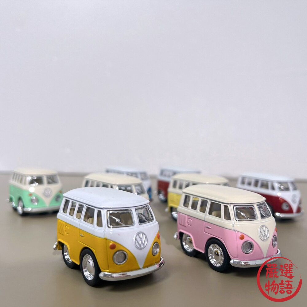 SF-017373-經典福斯名車 車模型 迴力車 模型 日本 公仔 福斯 復古車 玩具車 蛋糕裝飾 車子 車