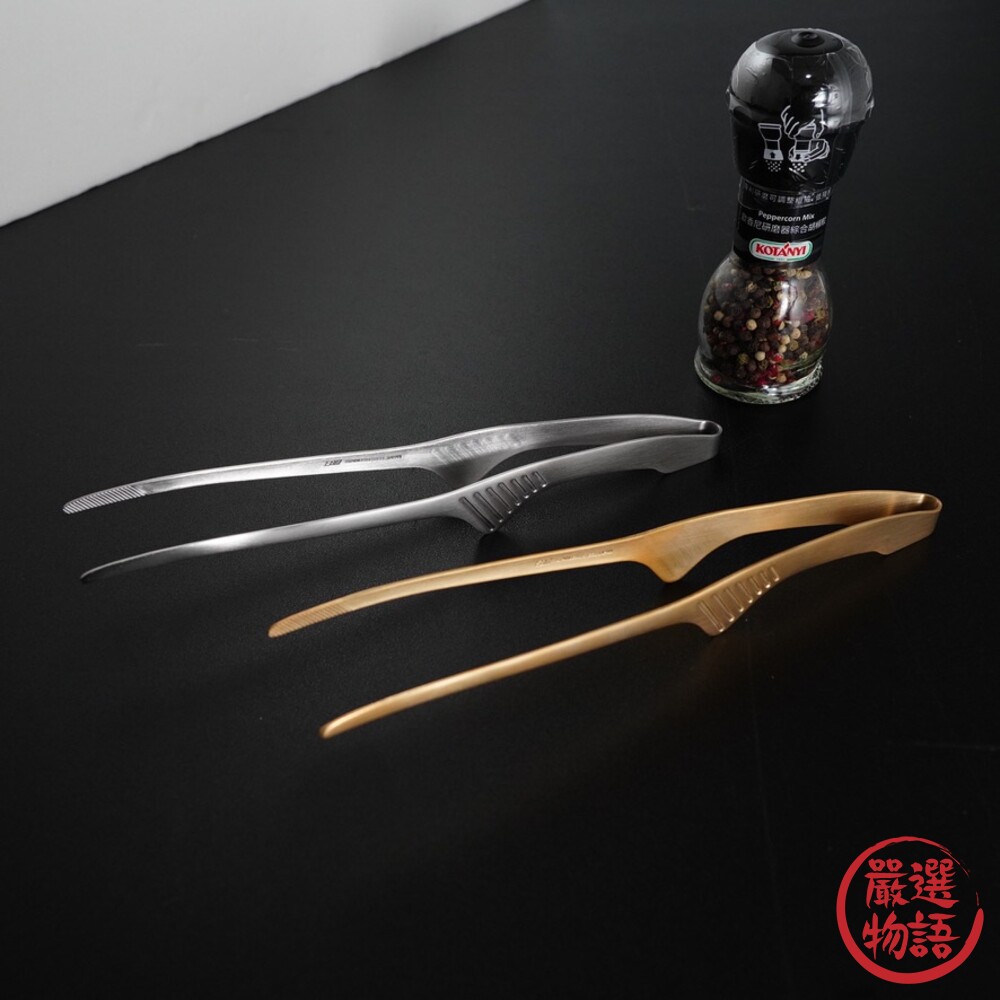 日本製 中秋烤肉 不鏽鋼烤肉夾 燒烤夾 分菜夾 料理夾 分食夾 烘焙夾 燒肉夾 EBM 江部松商事-圖片-3