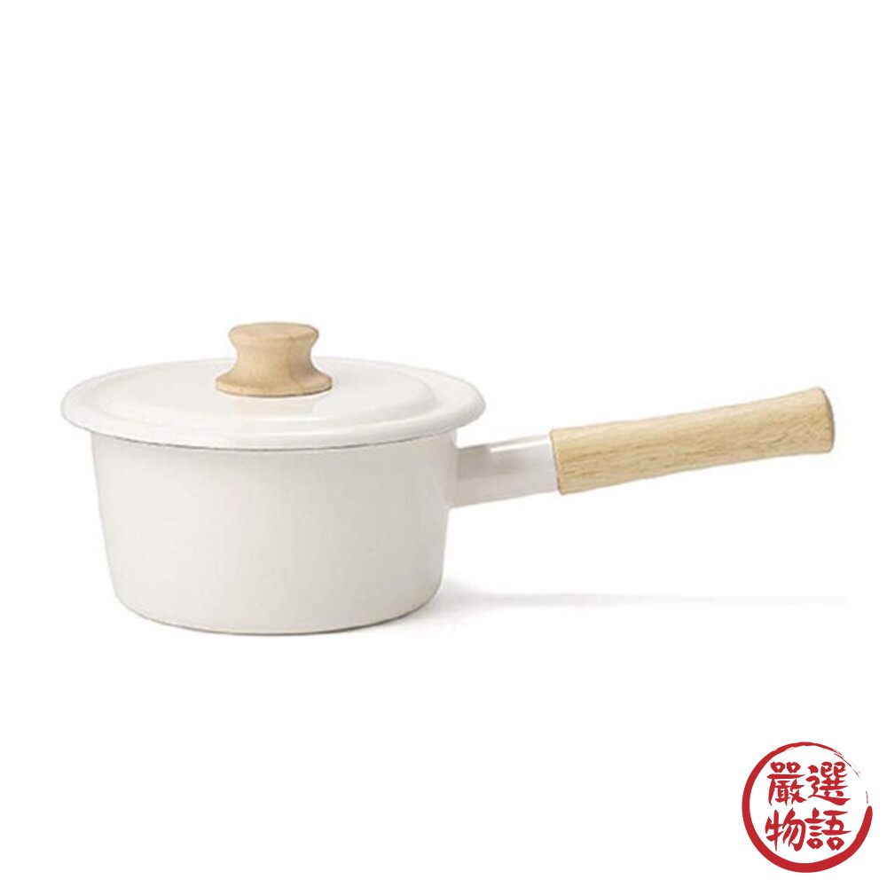琺瑯 富士 日本直送 湯鍋 1.6L 琺瑯鍋 單柄鍋 可直火 可IH爐-圖片-5