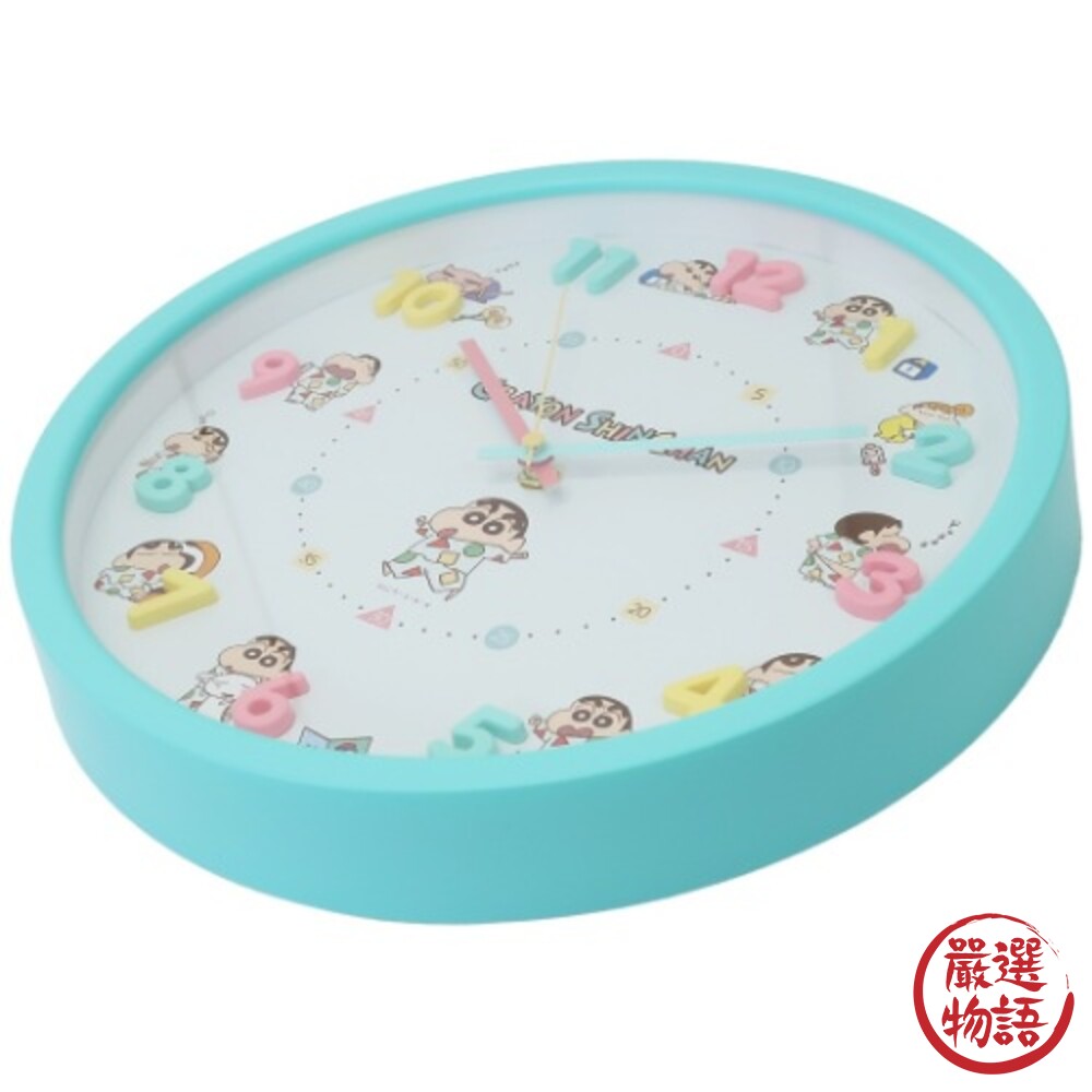 蠟筆小新 圓形掛鐘 時鐘 壁鐘 掛鐘 靜音時鐘 兒童時鐘 立體時鐘 鐘-圖片-3