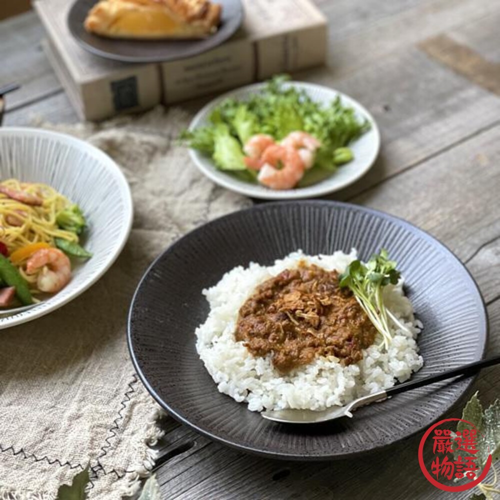 日本製美濃燒線條拉麵碗陶瓷碗碗公拉麵碗湯碗大碗