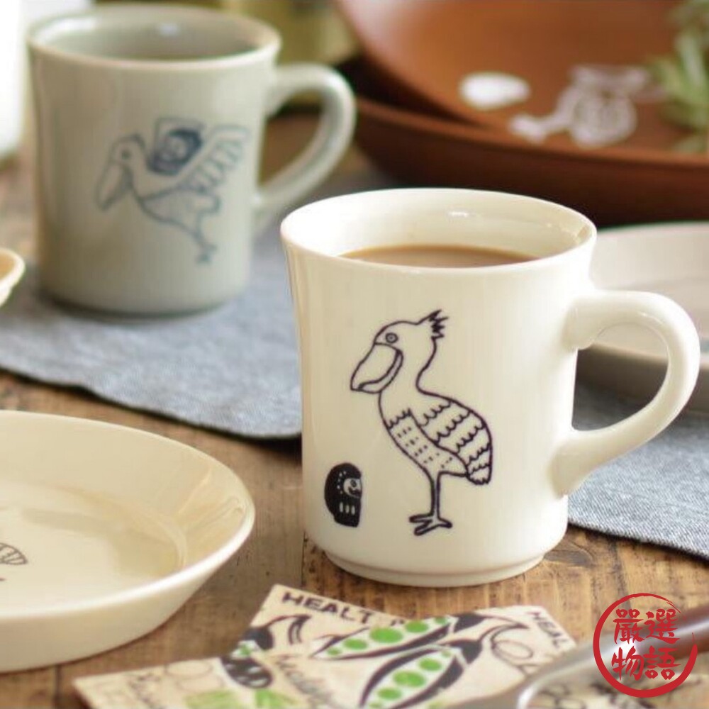 日本製 大嘴鳥 達摩 陶瓷咖啡杯 杯 咖啡杯 茶杯 水杯 馬克杯 陶瓷杯 牛奶杯 杯子 陶瓷-圖片-4